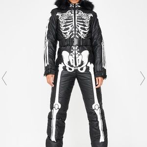 Skeleton Snow suit. I wore it once!